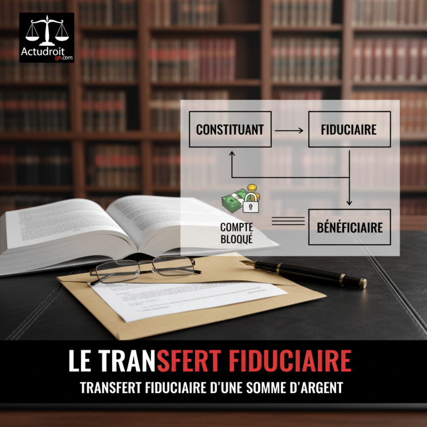 Le transfert fiduciaire d’une somme d’argent